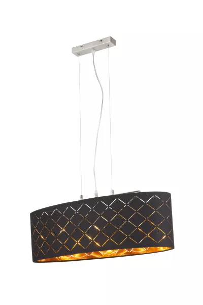 HÄNGELEUCHTE METALL NICKEL MATT, 3XE27 LED