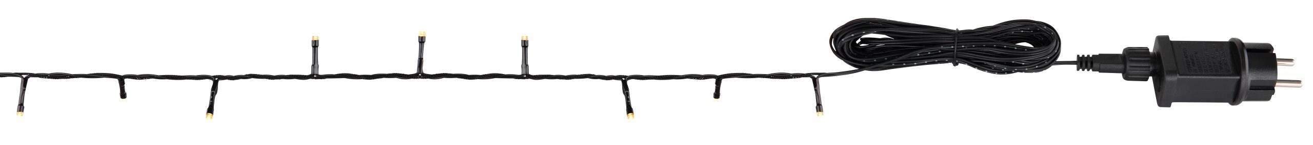 LICHTERKETTE METALL SCHWARZ, 300XLED