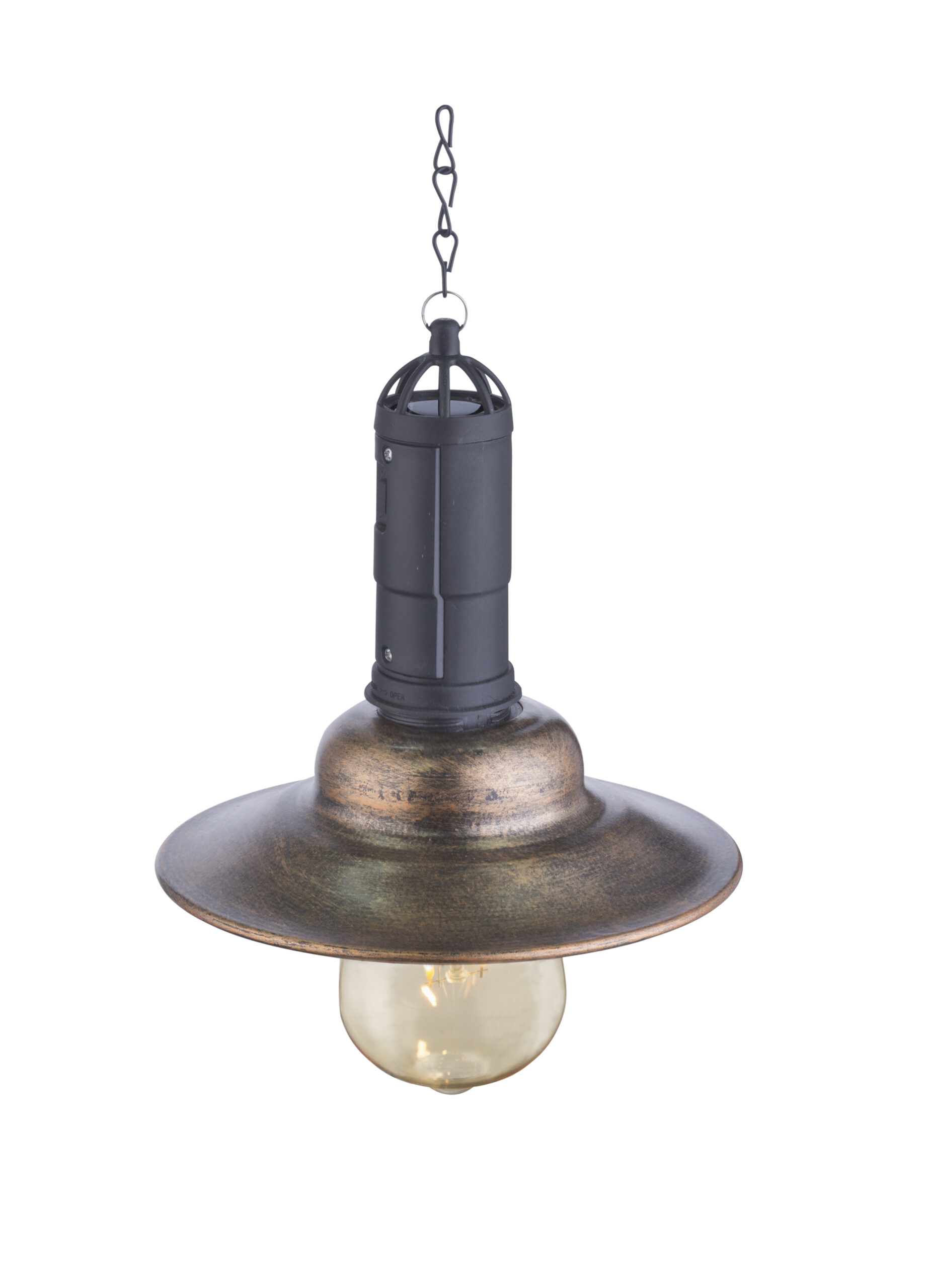 SOLARLEUCHTE METALL DUNKEL, 1XLED