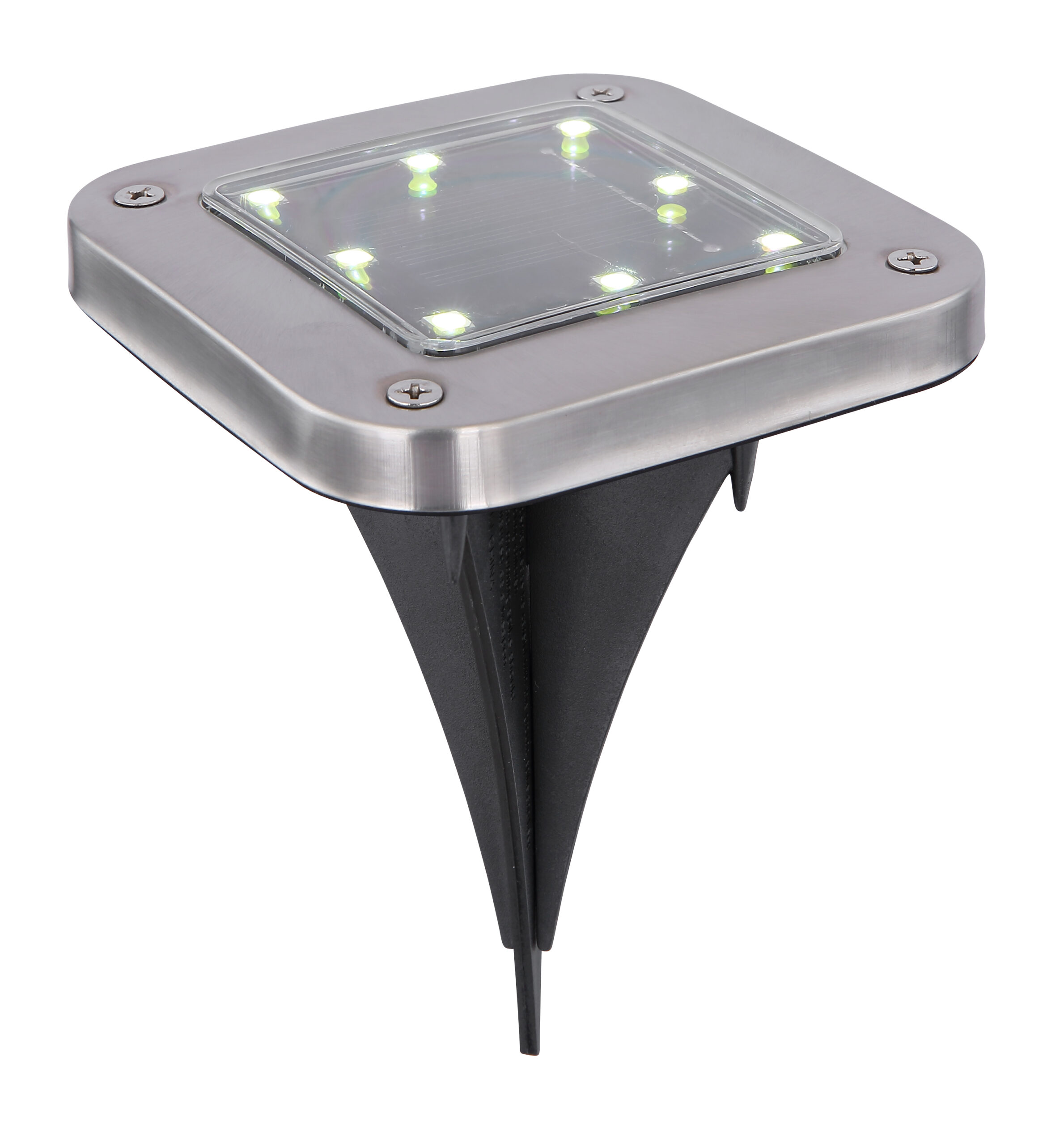 SOLARLEUCHTE EDELSTAHL, 8XLED