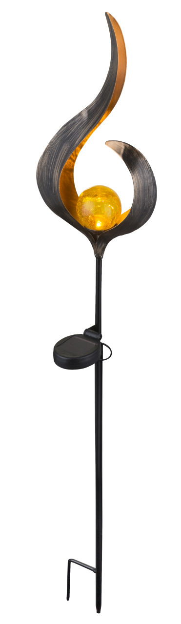 SOLARLEUCHTE METALL BRONZEFARBEN, 1XLED