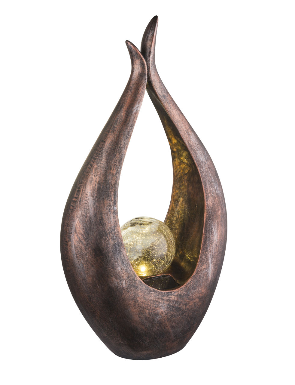 SOLARLEUCHTE KUNSTSTOFF BRONZEFARBEN, 1XLED