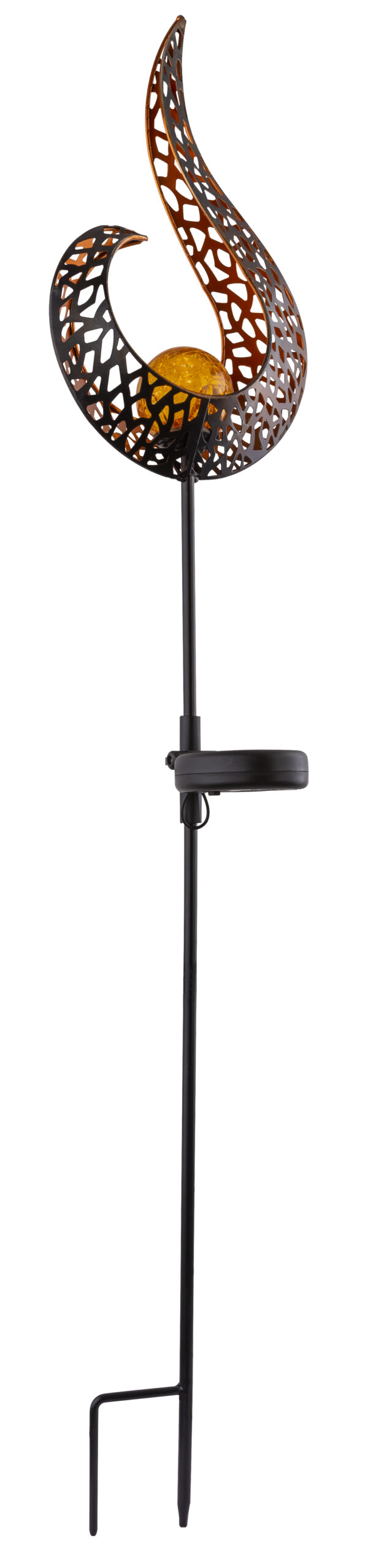 SOLARLEUCHTE METALL SCHWARZ, 1XLED