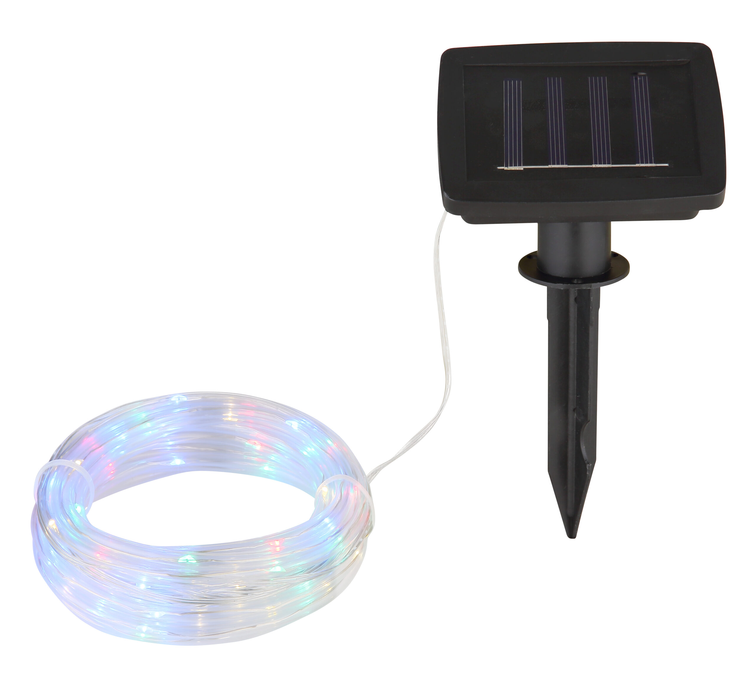 SOLAR-LICHTERKETTE KUNSTSTOFF SCHWARZ, 50XLED
