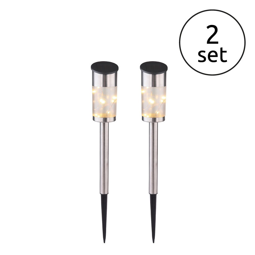 SOLARLEUCHTE EDELSTAHL, 10XLED