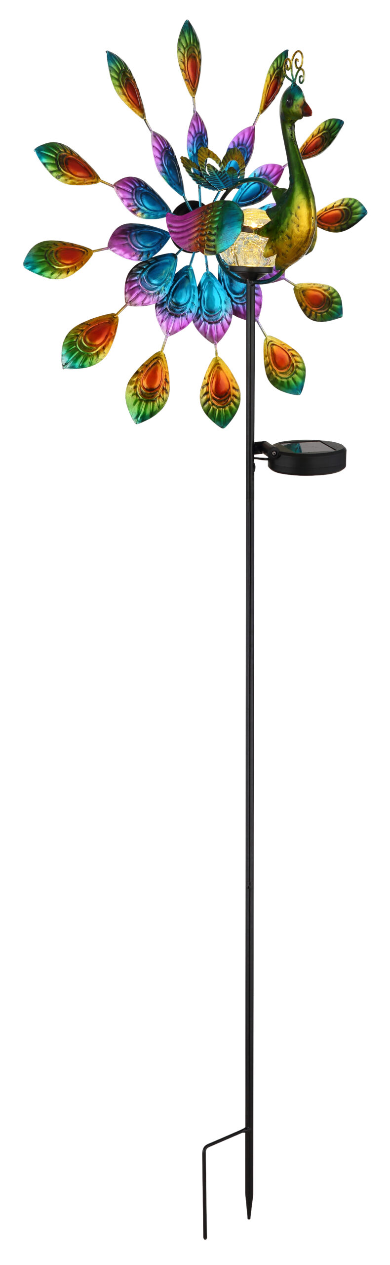 SOLARLEUCHTE METALL SCHWARZ MATT, 1XLED