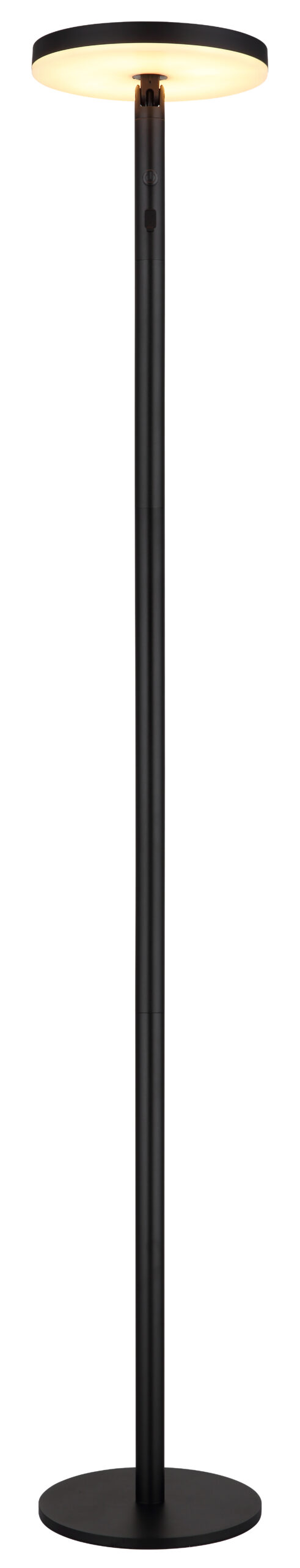 SOLARLEUCHTE ALUMINIUM SCHWARZ MATT, 1XLED