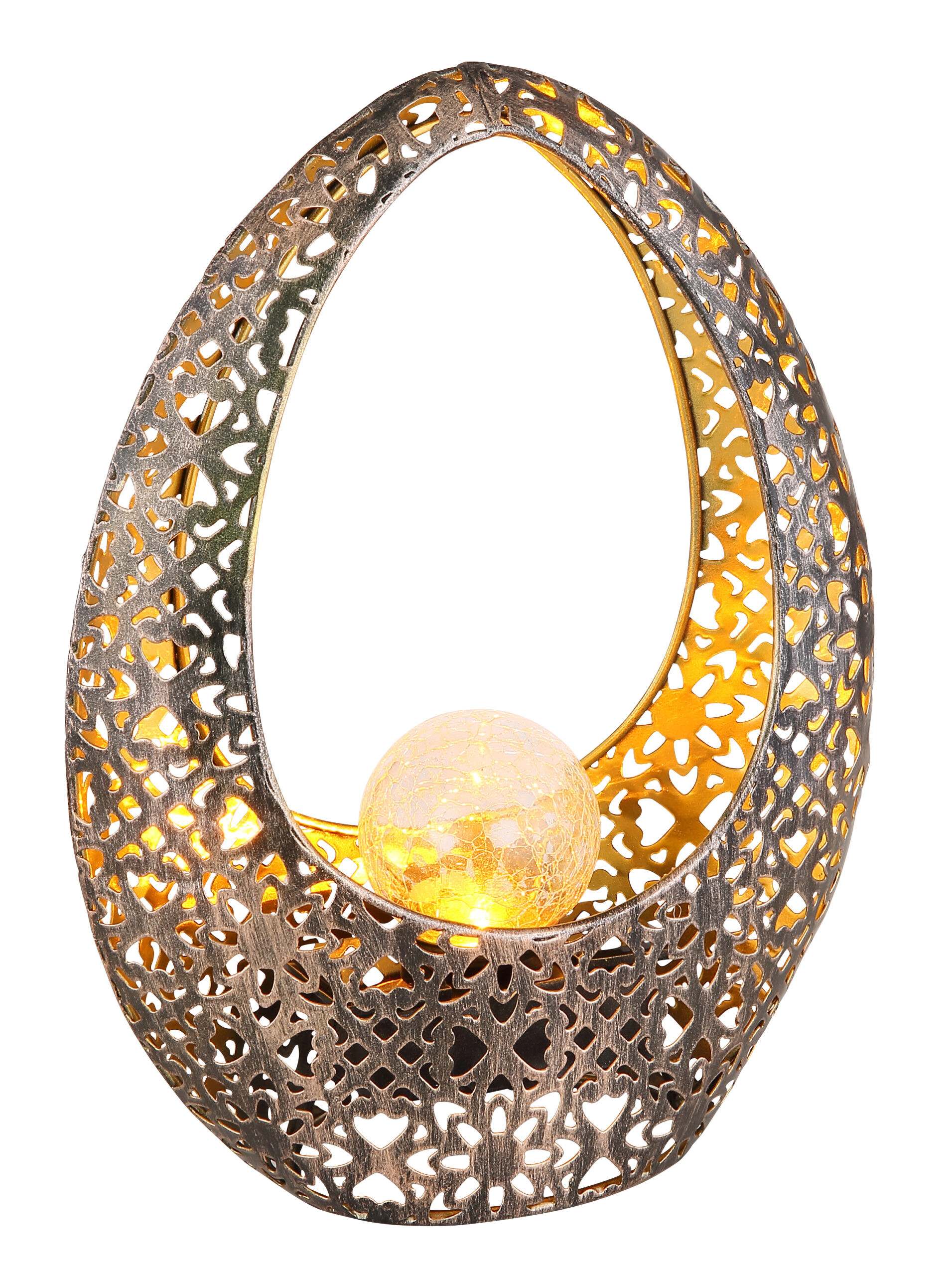 SOLARLEUCHTE METALL BRONZEFARBEN, 1XLED