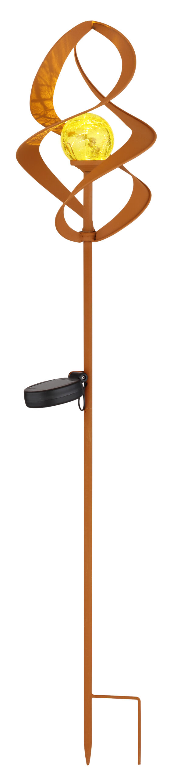 SOLARLEUCHTE METALL ROSTFARBEN, 1XLED
