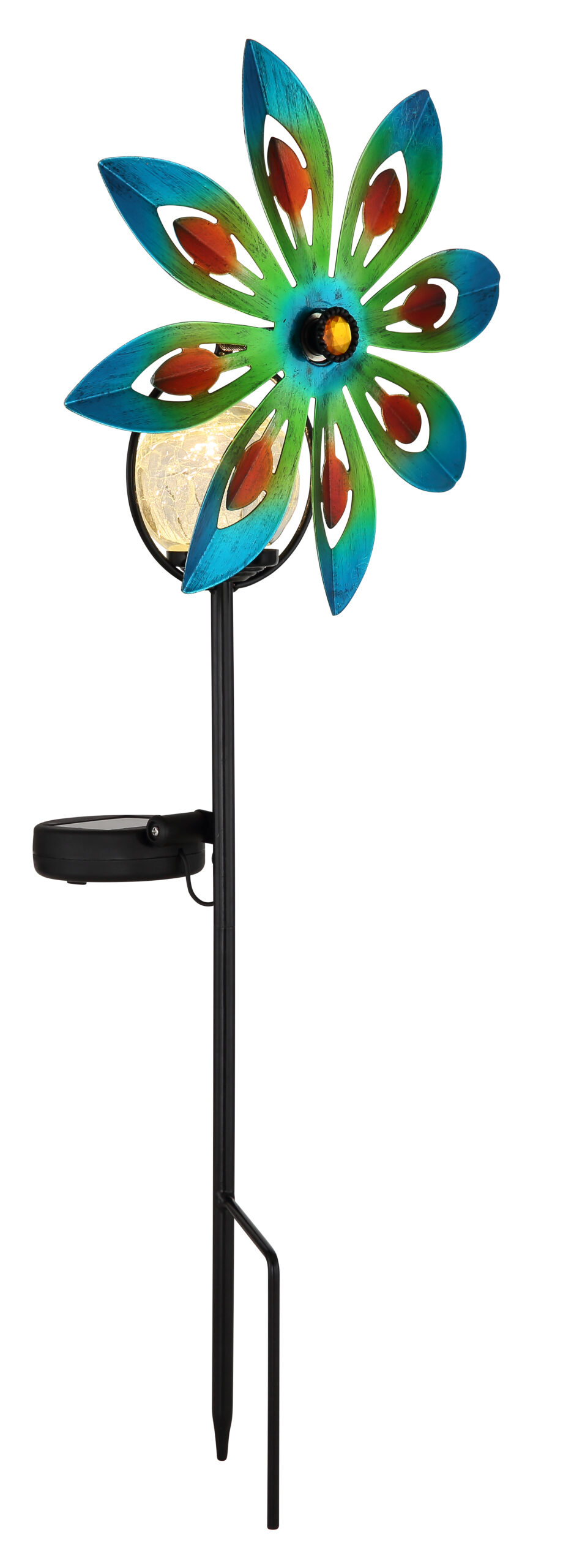 SOLARLEUCHTE METALL BUNT, 1XLED