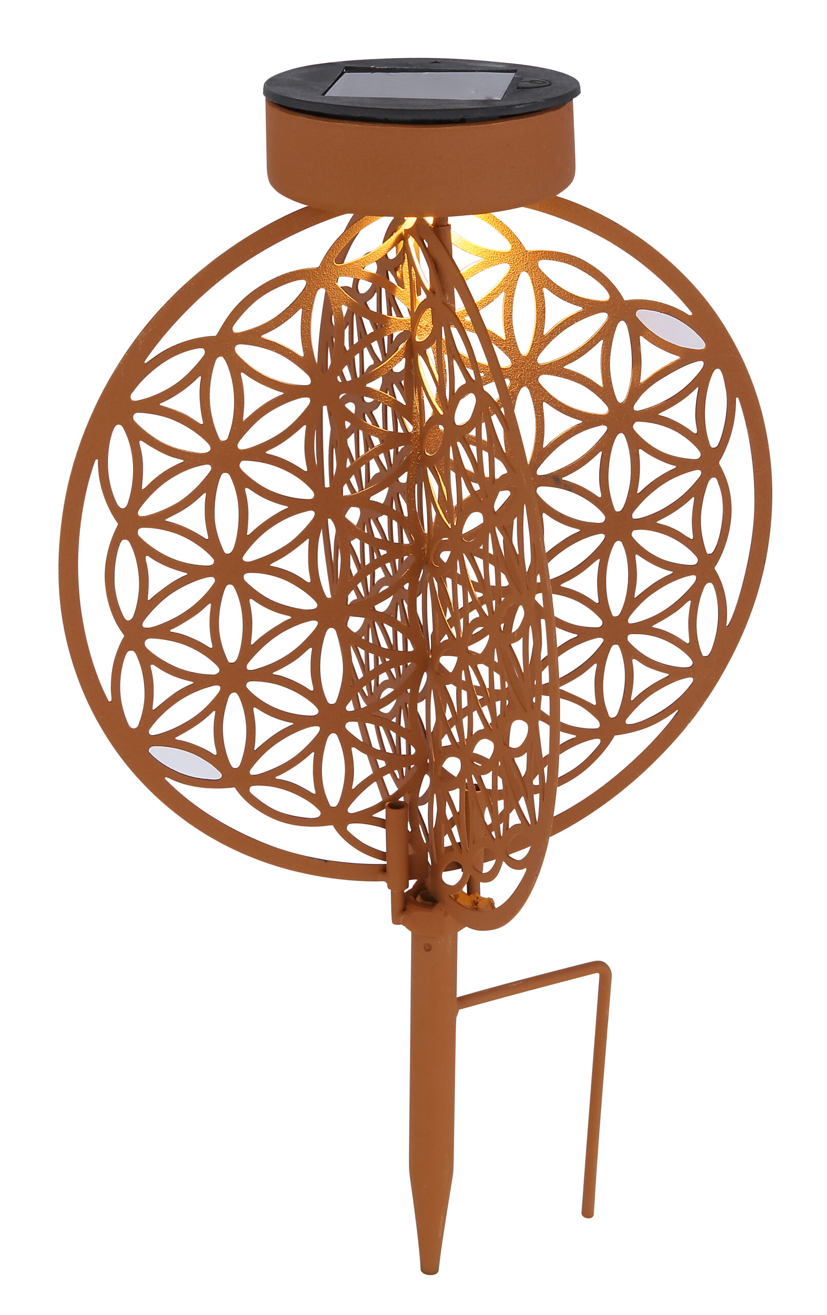 SOLARLEUCHTE METALL ROSTFARBEN, 1XLED