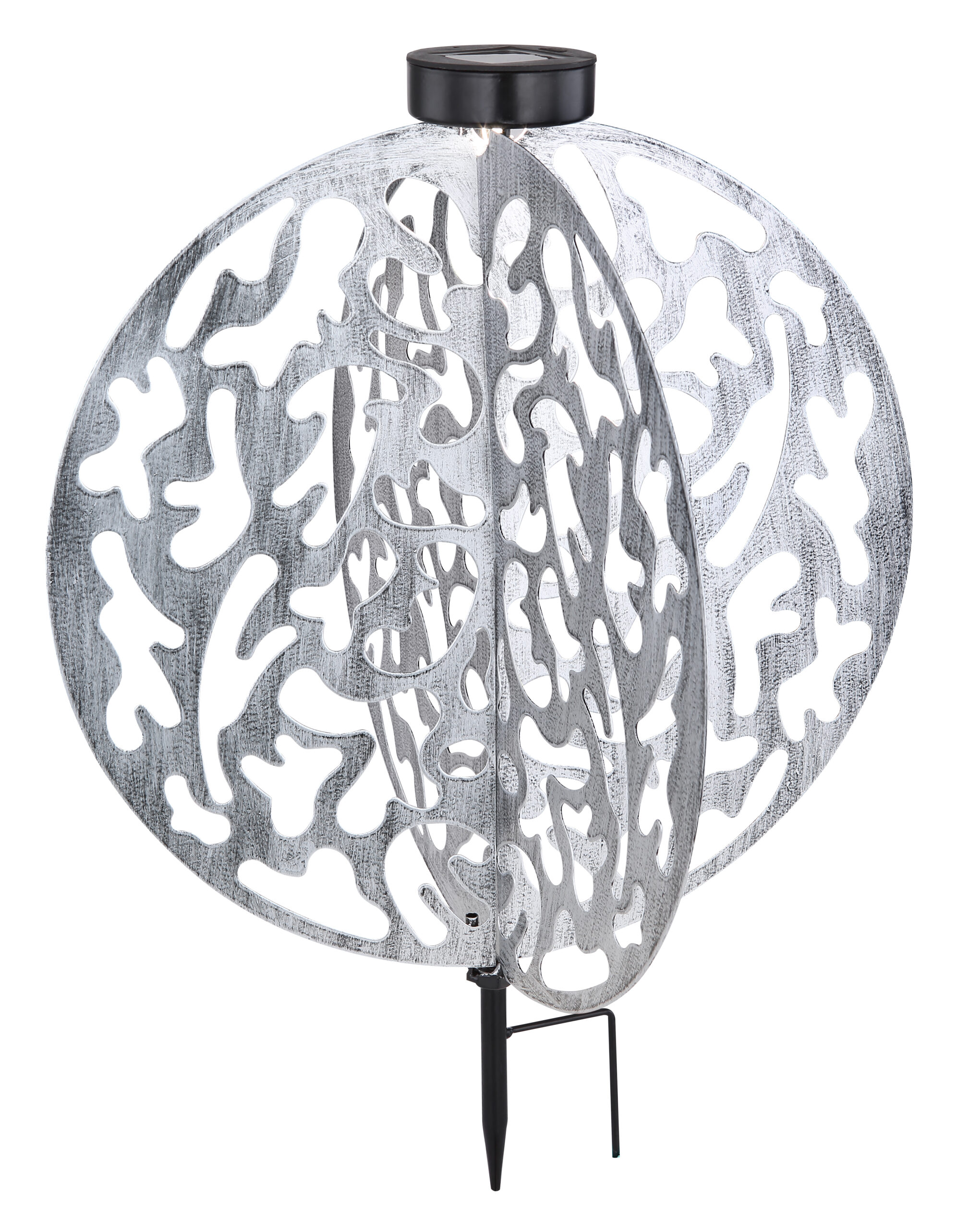 SOLARLEUCHTE METALL SILBERFARBEN, 1XLED