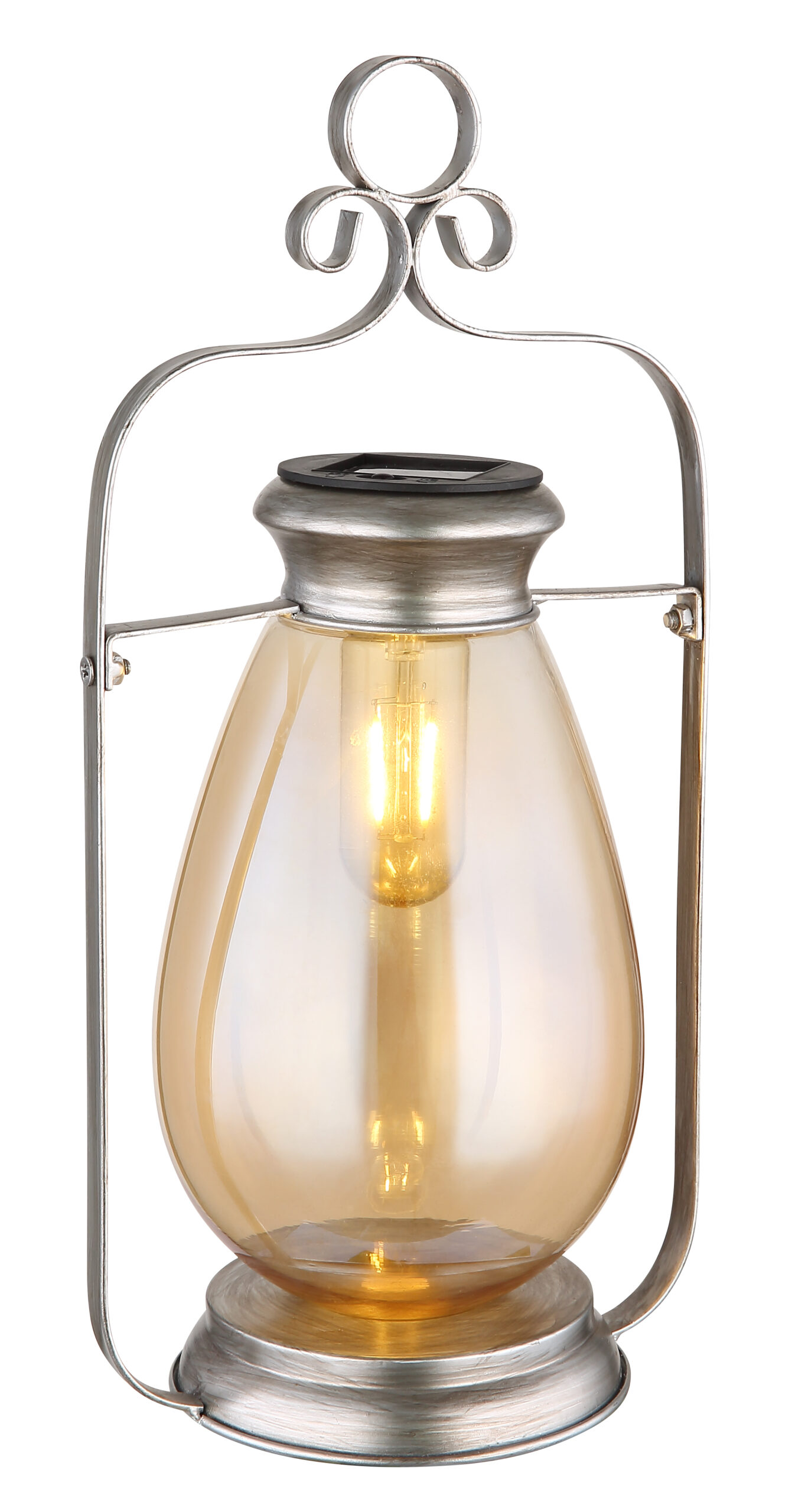 SOLARLEUCHTE METALL SILBERFARBEN, 1XLED