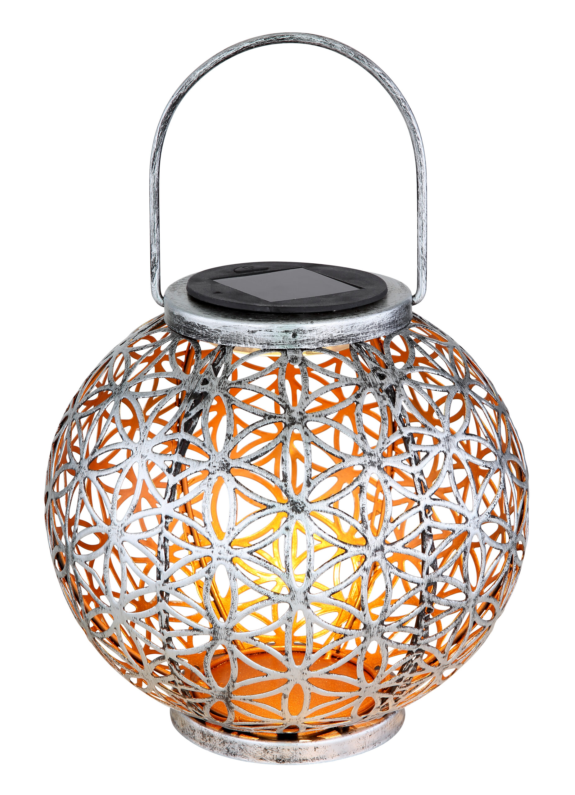 SOLARLEUCHTE METALL SILBERFARBEN, 1XLED