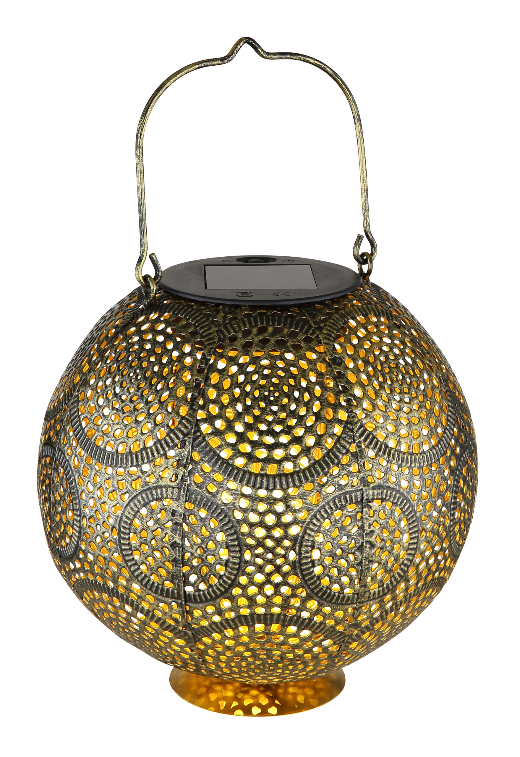 SOLARLEUCHTE METALL GOLDFARBEN, 1XLED