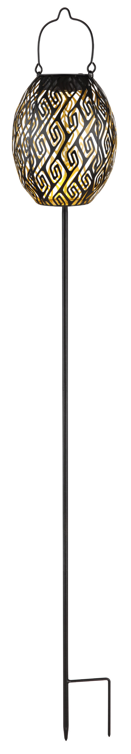 SOLARLEUCHTE METALL SCHWARZ MATT, 1XLED