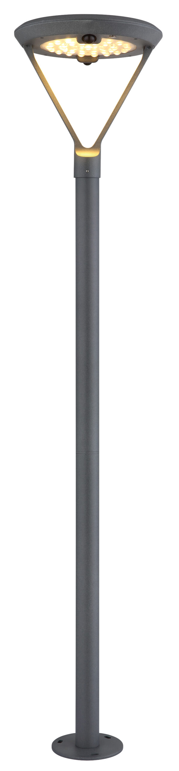 SOLARLEUCHTE ALUMINIUM DRUCKGUSS GRAU, 1XLED