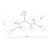 Plafonska lampa FAIRY GOLD 6xG9