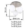 Plafonska lampa BLACKY I