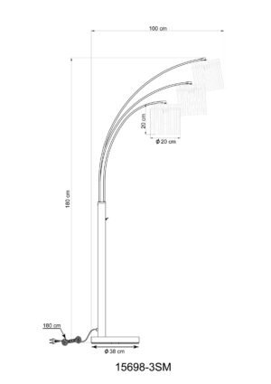 Podna lampa GORLEY