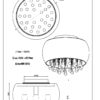 Plafonska lampa KALLA