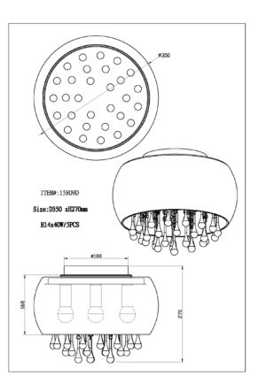 Plafonska lampa KALLA