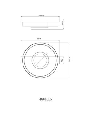 Plafonska lampa ZARA