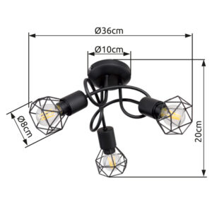 Plafonska lampa XARA I