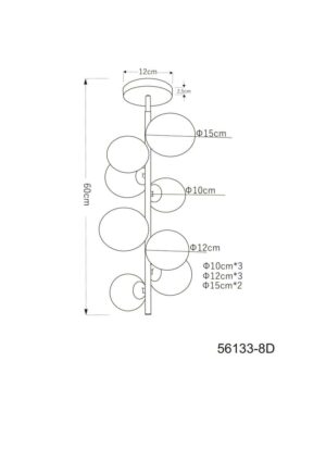 Plafonska lampa RIHA