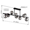 Plafonska lampa RIHA