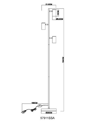 Podna lampa ROBBY