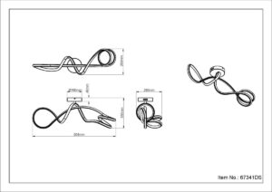Plafonska lampa SWIRL